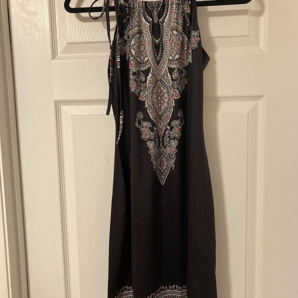 Women's  Small Strap Detail Keyhole Dress